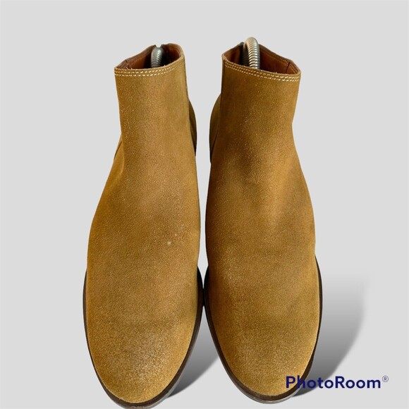 Lucky Brand Women's Lk-Bremma Brown Suede Back Zipper Ankle Boots Size 9 M/ 39 - Picture 2 of 10